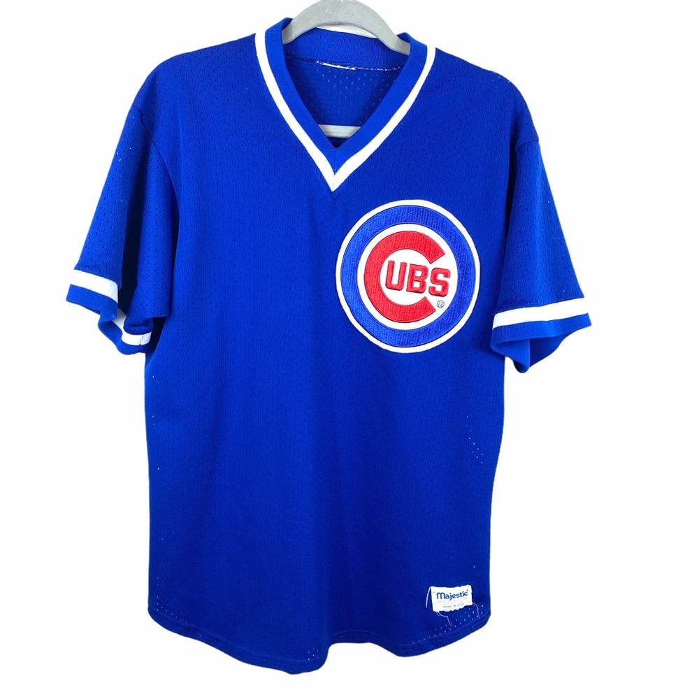 Vintage Chicago Cubs Short Sleeve Blue Jersey